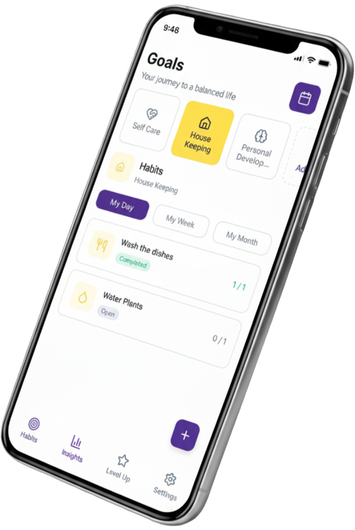 Clear Goals Interface
